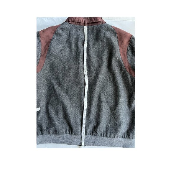 Slate and Stone Jacket/ Mens XL / Gray Tweed/ Burgundy Lining - Picture 8 of 9